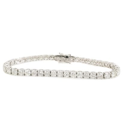 Bracelet en or blanc orné de diamants de13,12...