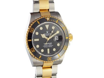 ROLEX Submariner or et acier réf. 116613LN...