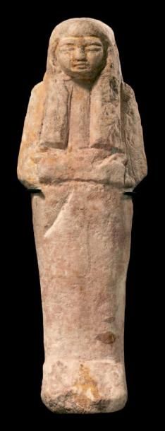 ÉGYPTE
SHAOUABTI momiforme, les mains émergeant...