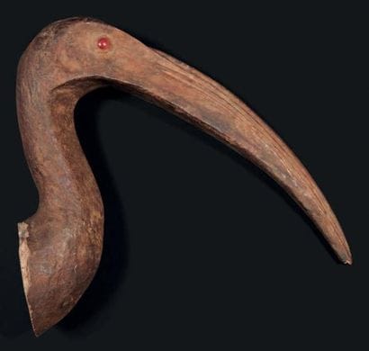 ÉGYPTE
TÊTE DE STATUETTE REPRÉSENTANT UN...