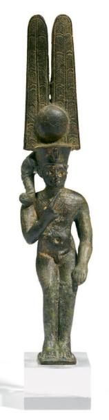ÉGYPTE
STATUETTE VOTIVE REPRÉSENTANT LE DIEU...