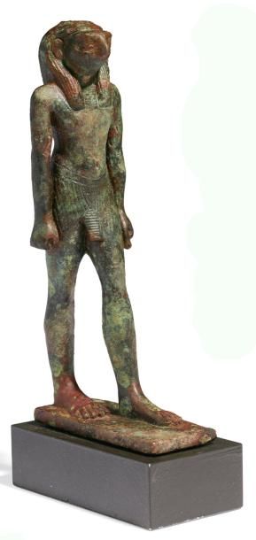 ÉGYPTE
STATUETTE VOTIVE REPRÉSENTANT UN DIEU...