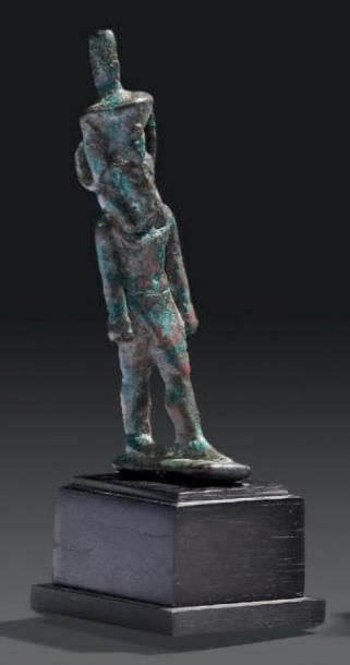 ÉGYPTE
STATUETTE VOTIVE représentant le dieu...
