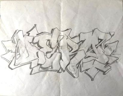 DERO, Blue Asencio (Born 1968)
Sketch, 1990
Pencil...