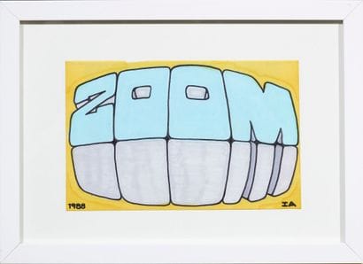 ZOOM
Marker on paper, dated 1988 lower left...