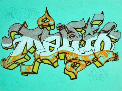 MAKIO (Born 1985) 
Sketch, 2009
Mixed media...