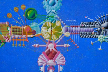 ASH says, Victor ASH
Rayons #4 series, 1993
Acrylic...