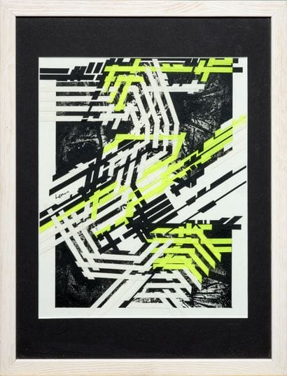 LEK (Born 1971)
Mixed media on etching signed...