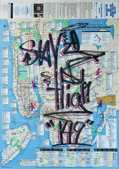 STAYHIGH (b. 1950)
Map 
Marker on paper 
Provenance:...