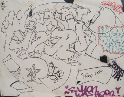 FUZZ-ONE
Sketch, ink and pencil on paper...