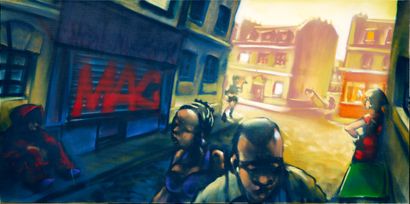 LAZOO (Born 1969)
Untitled
Acrylic and aerosol...