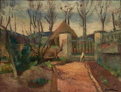 CHARLES KVAPIL (1884-1957)
Le Fayet Huile...