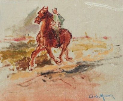 CHARLES MEISSONIER (1848-1917)
Etude de cavalier...