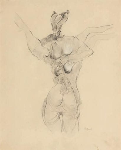 HANS BELLMER (1902-1975)
Composition érotique...