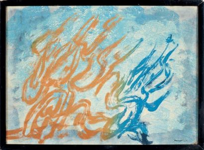 JEAN FAUTRIER (1898-1964)
Paysage flamboyant...