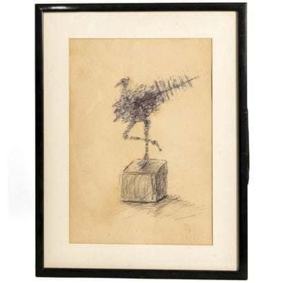 CÉSAR (1921-1998)
Chicken, 1981
Charcoal...