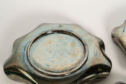ARTE FORMA
Set of six glazed ceramic trays
Signed...