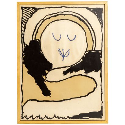 Pierre ALECHINSKY (born 1927)
Smiling face
Lithograph...
