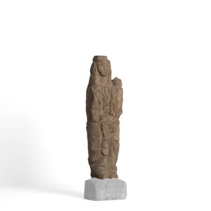 Georges JOUVE (1910-1964) 
Virgin and Child
Stone...