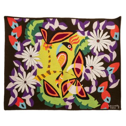 Kennedy BAHIA (1929-2005)
Wool tapestry,...