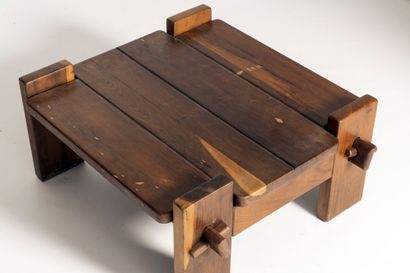 Jean GILLON (1919-2007)
Solid wood coffee...