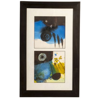 Hamed ADAM 
Sudanese African painter 
Two...