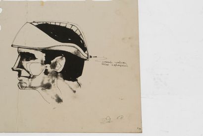 Raymond LOEWY (1893-1986)
NASA helmet study
Print...