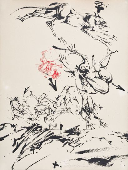 Vladimir VELICKOVIC (1935 - 2019)
Lithograph,...