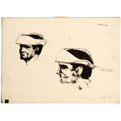 Raymond LOEWY (1893-1986)
NASA helmet study
Print...