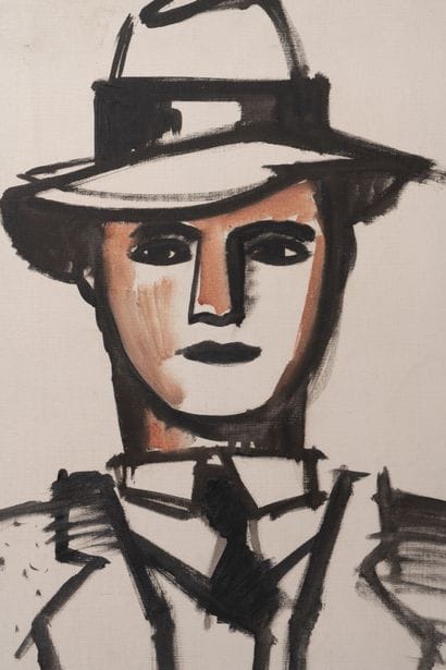 Jean HÉLION (1904-1987)
Man with hat
Oil...