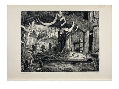 Philippe MOHLITZ (1941-2019)
Duel porte A
Etching...