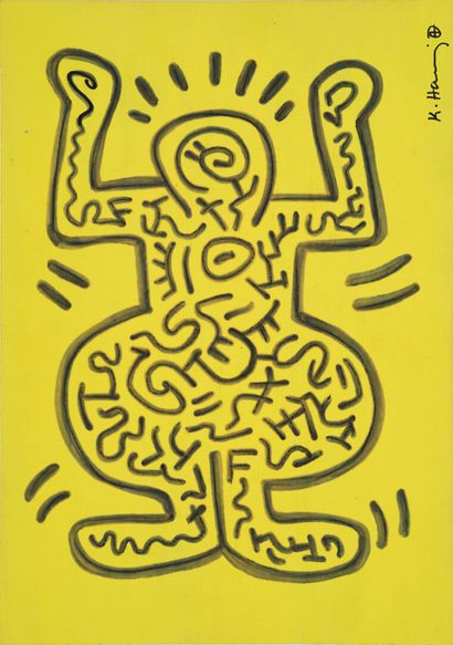 Keith HARING (1958-1990)
Untitled, 1982
Gray...