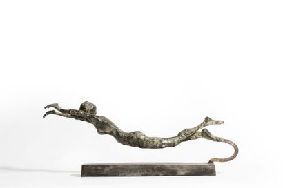Mustafa ALI (Born 1956)
The swimmer, 2009
Bronze...