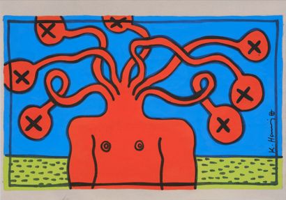 Keith HARING (1958-1990)
Untitled, 1983
Red...