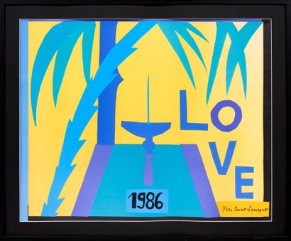 Yves SAINT-LAURENT (1936-2008)
Love
Poster,...