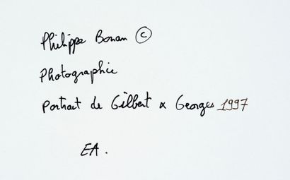 Philippe BONAN (Born 1968)
Gilbert and Georges,...