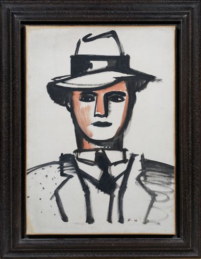Jean HÉLION (1904-1987)
Man with hat
Oil...