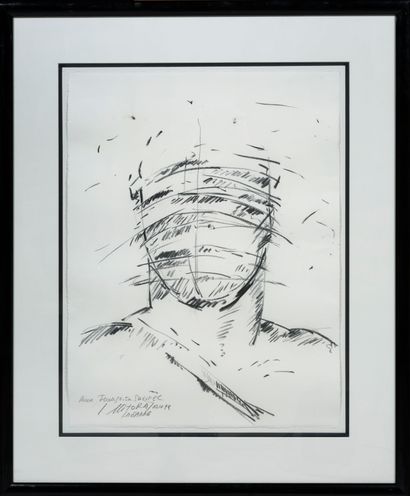 Igor MITORAJ (1944 - 2014)
Veiled face
Charcoal...