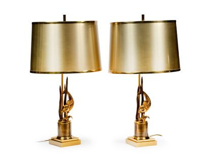 MAISON CHARLES, attributed to
Pair of gilt...