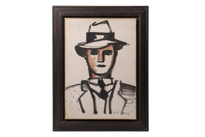 Jean HÉLION (1904-1987)
Man with hat
Oil...