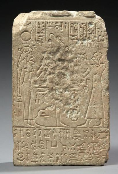 EGYPTE
STÈLE AU NOM DE PASHERI-HOR. Stèle...