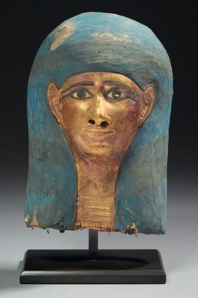 EGYPTE
MASQUE DE MOMIE. Il représente le...