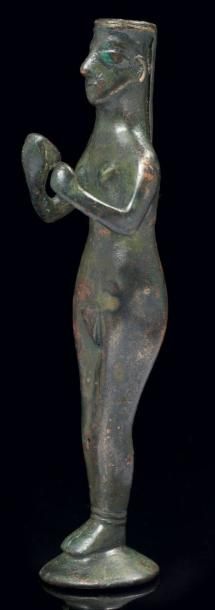 FLACON À COSMÉTIQUE en forme de femme nue,...
