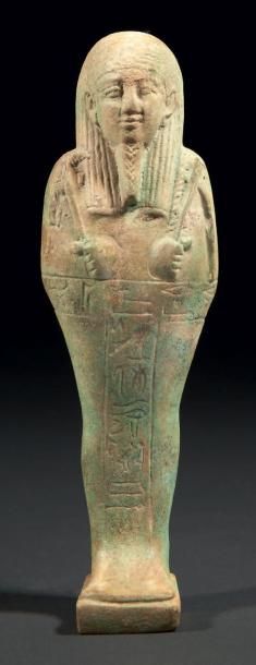 EGYPTE
OUSHEBTI AU NOM DU GÉNÉRAL HOR. Il...