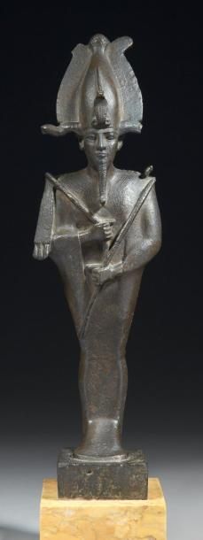 EGYPTE
STATUETTE VOTIVE D'OSIRIS. Grande...