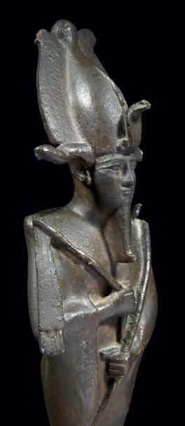 EGYPTE
STATUETTE VOTIVE D'OSIRIS. Grande...
