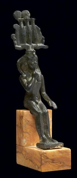 EGYPTE
STATUETTE VOTIVE DU DIEU SOMTOUS....