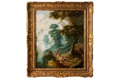 Attributed to Isaac van OOSTEN (1613 - 1661)
Shepherds...