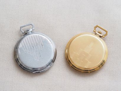 OMEGA
Reunion of two pocket watches.
47 mm...