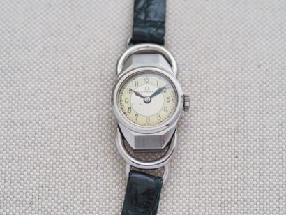 OMEGA Lady
Case: Steel. Press-on case back....